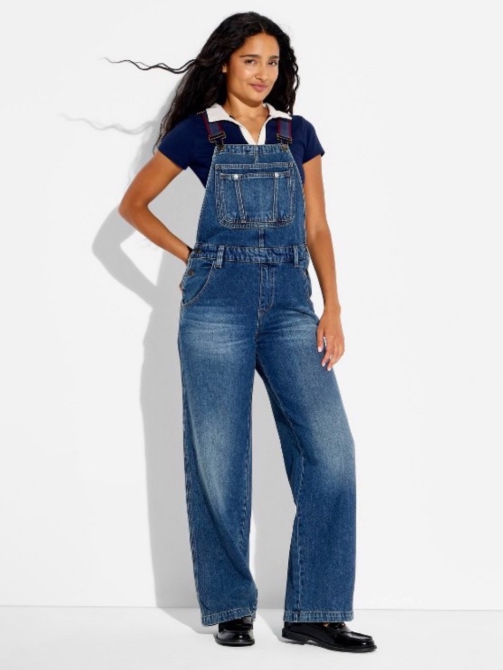 Wild Fable Women's Baggy Overalls Jumpsuit Dark Wash S NWT